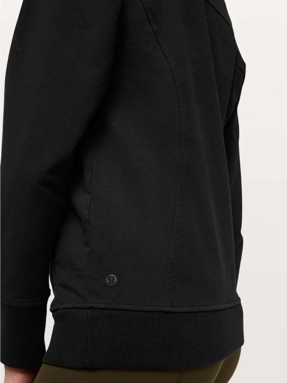 Lululemon Scuba Crew Stretch French Terry in Black - Picture 5 of 11
